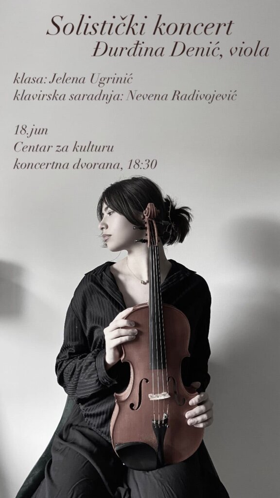 Solistički koncert Đurđine Denić biće održan 18. juna